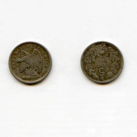 Primera imagen del registro 5 centavos 1927