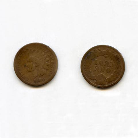 Primera imagen del registro Un centavo 1880