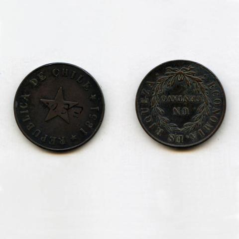 Primera imagen del registro República de Chile 1851