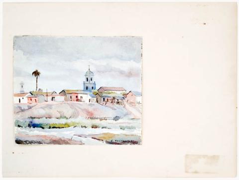 Primera imagen del registro Iglesia Santa Inés (vista desde el río)