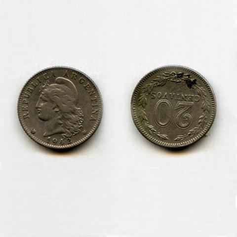 Primera imagen del registro 20 centavos 1942