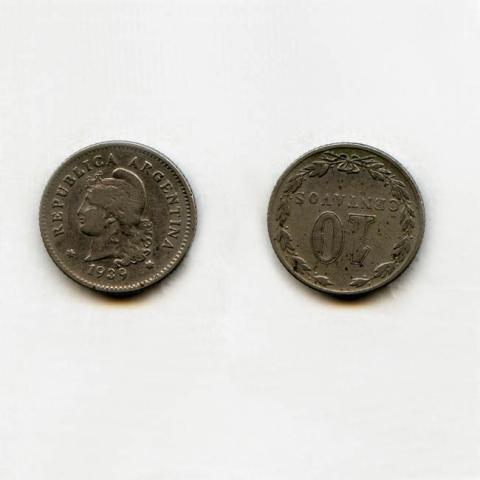 Primera imagen del registro 10 centavos 1939