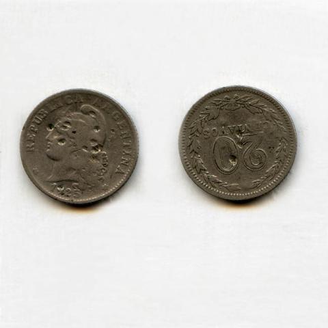 Primera imagen del registro 20 centavos 1925
