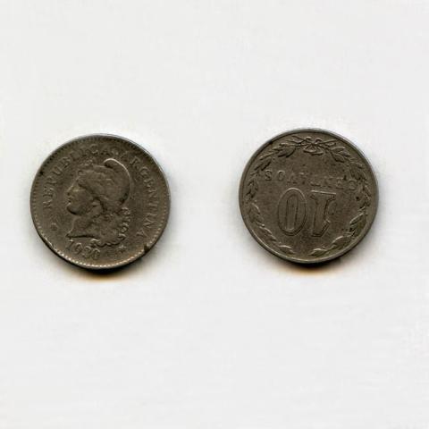 Primera imagen del registro 10 centavos 1930