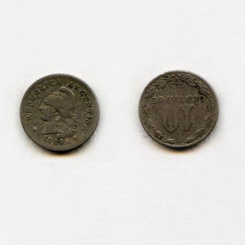 Primera imagen del registro 10 centavos 1908