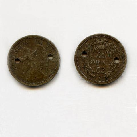 Primera imagen del registro 20 centavos 1938