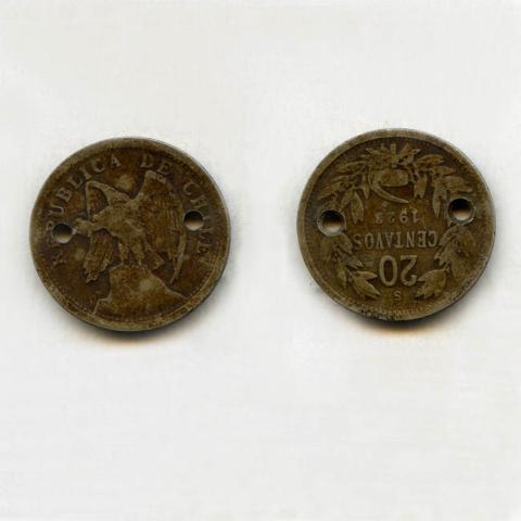 Primera imagen del registro 20 centavos 1923
