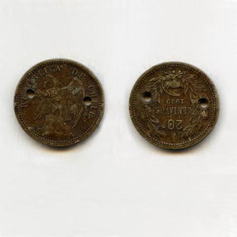 Primera imagen del registro 20 centavos 1939