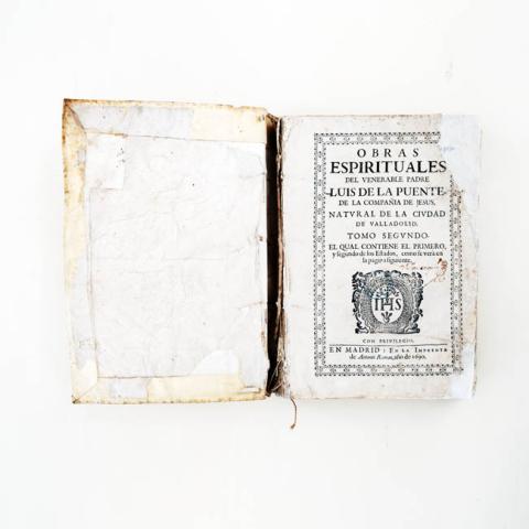 Primera imagen del registro Obras Espirituales del Venerable Padre Luis de la Puente