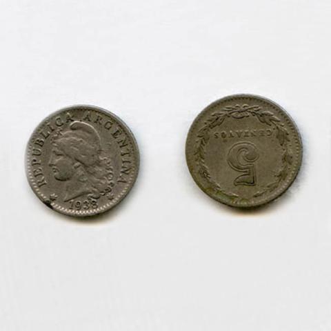 Primera imagen del registro 5 Centavos 1933