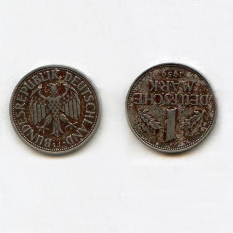 Primera imagen del registro 1 deutsche mark 1959