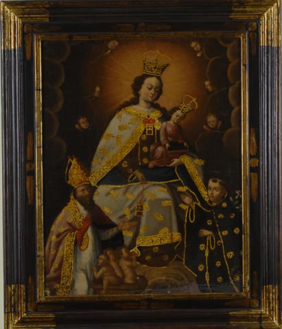 Primera imagen del registro Virgen del Carmen, con San Agustín y San Antonio de Padua