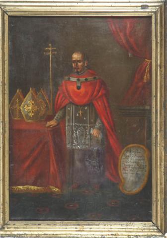 Primera imagen del registro Retrato del Obispo Don Alonso del Pozo Silva y Alemán