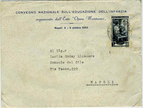Primera imagen del registro Sobre dirigido a Gabriela Mistral