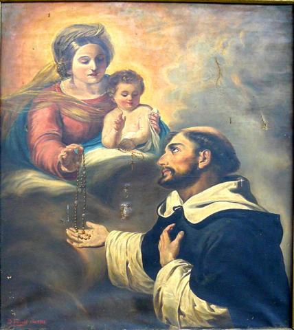 Primera imagen del registro Virgen del rosario y Santo Domingo