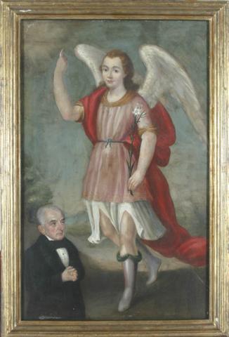 Primera imagen del registro San Gabriel con al donante Joaquín Morandé Prado