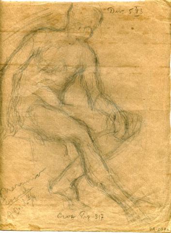 Primera imagen del registro Croquis de figuras masculinas