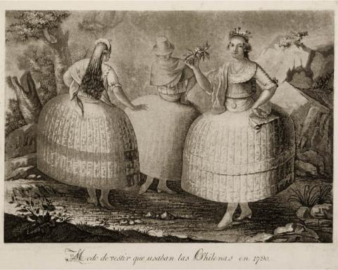 Primera imagen del registro Modo de vestir que usaban las Chilenas en 1790