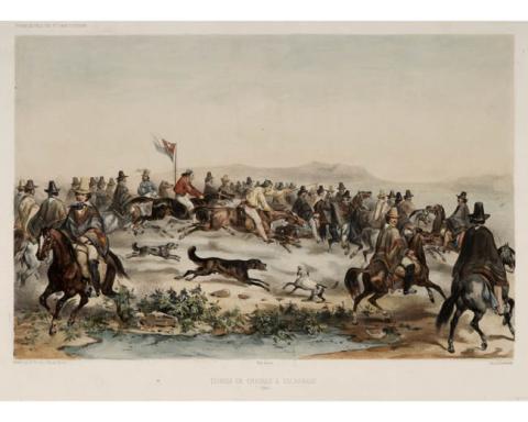 Primera imagen del registro Carrera de caballos en Valparaíso (Chile)