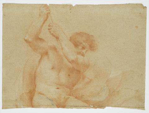 Primera imagen del registro Media figura de joven desnudo