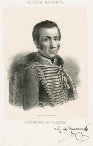 Primera imagen del registro Retrato de José Miguel Carrera y Verdugo