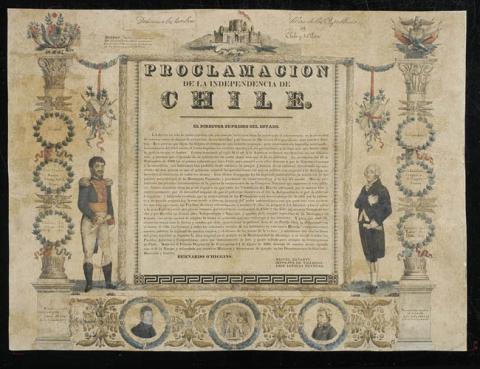 Primera imagen del registro Proclamación de la Independencia de Chile