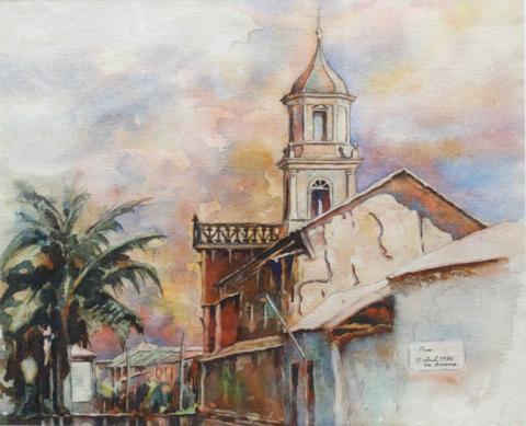 Primera imagen del registro Vista posterior de Iglesia Santa Inés de La Serena