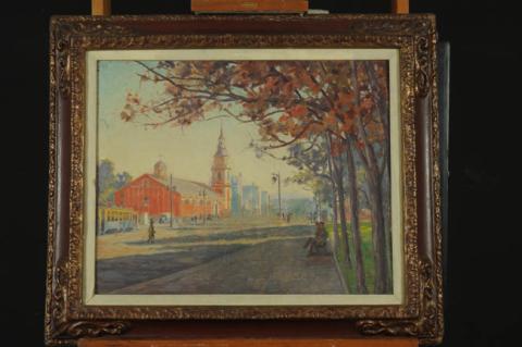 Primera imagen del registro Alameda con la igelsia de San Francisco