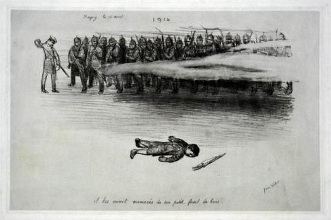 Primera imagen del registro Il les avait menacés de son petit fusil de bois