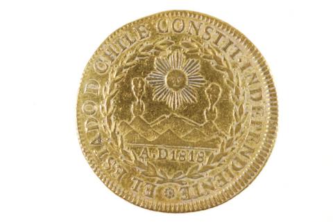 Primera imagen del registro 8 escudos de la República de Chile