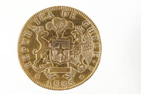 Primera imagen del registro 8 escudos de la República de Chile