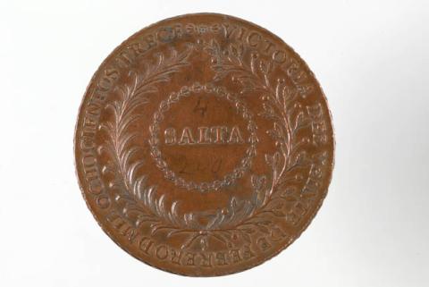 Primera imagen del registro Medalla conmemorativa a la victoria del 20 de febrero de 1813 - Salta