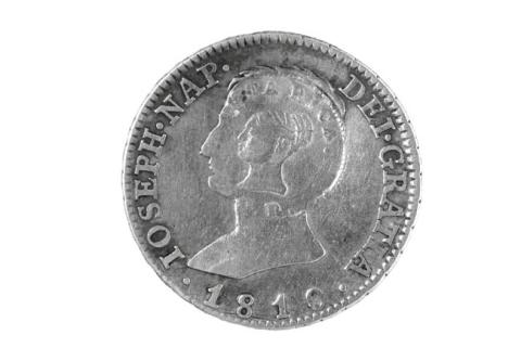 Primera imagen del registro 2 REALES (RESELLADO EN 4 REALES 1810-MADRID)