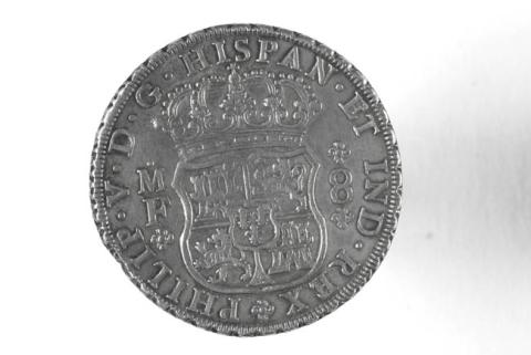 Primera imagen del registro 8 reales del Virreinato de la Nueva España