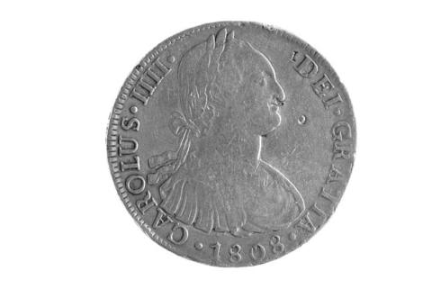 Primera imagen del registro 8 reales del Virreinato del Perú