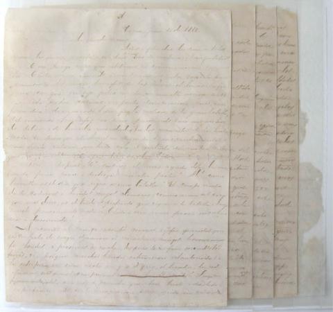 Primera imagen del registro Carta de José Tricó a su Madre