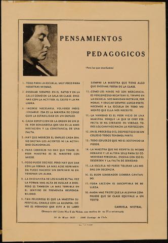 Primera imagen del registro Pensamientos Pedagógicos