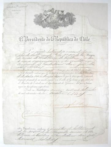 Primera imagen del registro El Presidente de la República de Chile