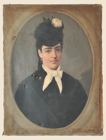 Primera imagen del registro Retrato de Victoria Subercaseaux de Vicuña Mackenna