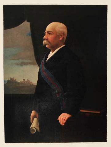 Primera imagen del registro Retrato de Benjamín Vicuña Mackenna, Intendente de Santiago