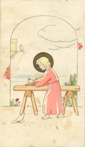 Primera imagen del registro Niño Jesús trabajando