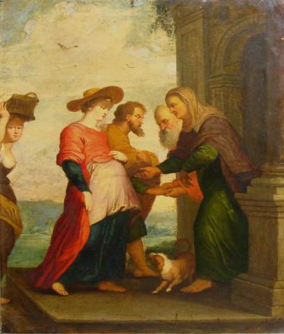 Primera imagen del registro La Virgen y San José visitando a Santa Isabel