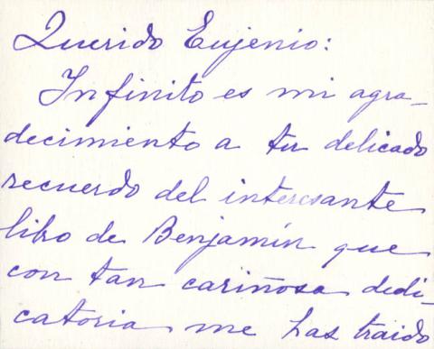 Primera imagen del registro Nota de doña Rebeca Cuevas de Vicuña a su sobrino Eugenio Orrego Vicuña