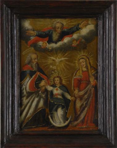 Primera imagen del registro San Joaquín, Santa y la Virgen Niña