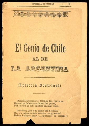 Primera imagen del registro El genio de Chile al de la Argentina