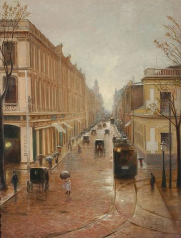 Primera imagen del registro Calle Ahumada en 1902