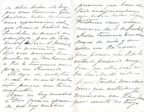 Primera imagen del registro Carta de Clemencia Orrego Luco a su sobrino Eugenio Orrego Vicuña