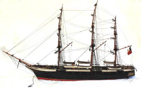 Primera imagen del registro Maqueta de buque de la Esmeralda