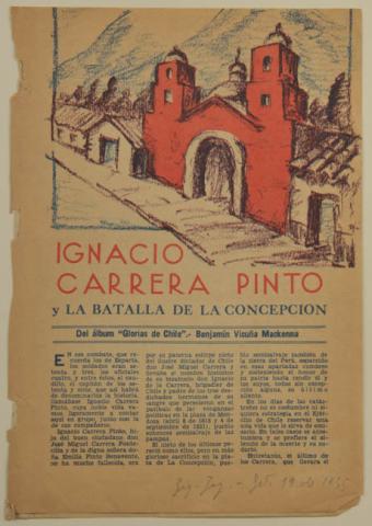 Primera imagen del registro Ignacio Carrera Pinto y la batalla de la Concepciòn