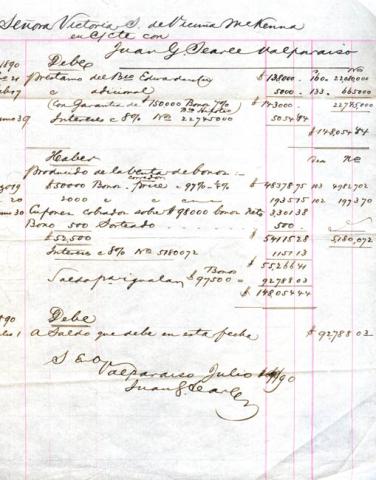 Primera imagen del registro Estado de cuenta corriente de Victoria Subercaseaux